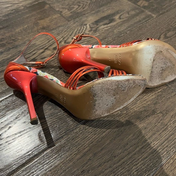 ALDO Shoes, Sandal, Red, High Heel, Size 7.5 - Picture 6 of 8